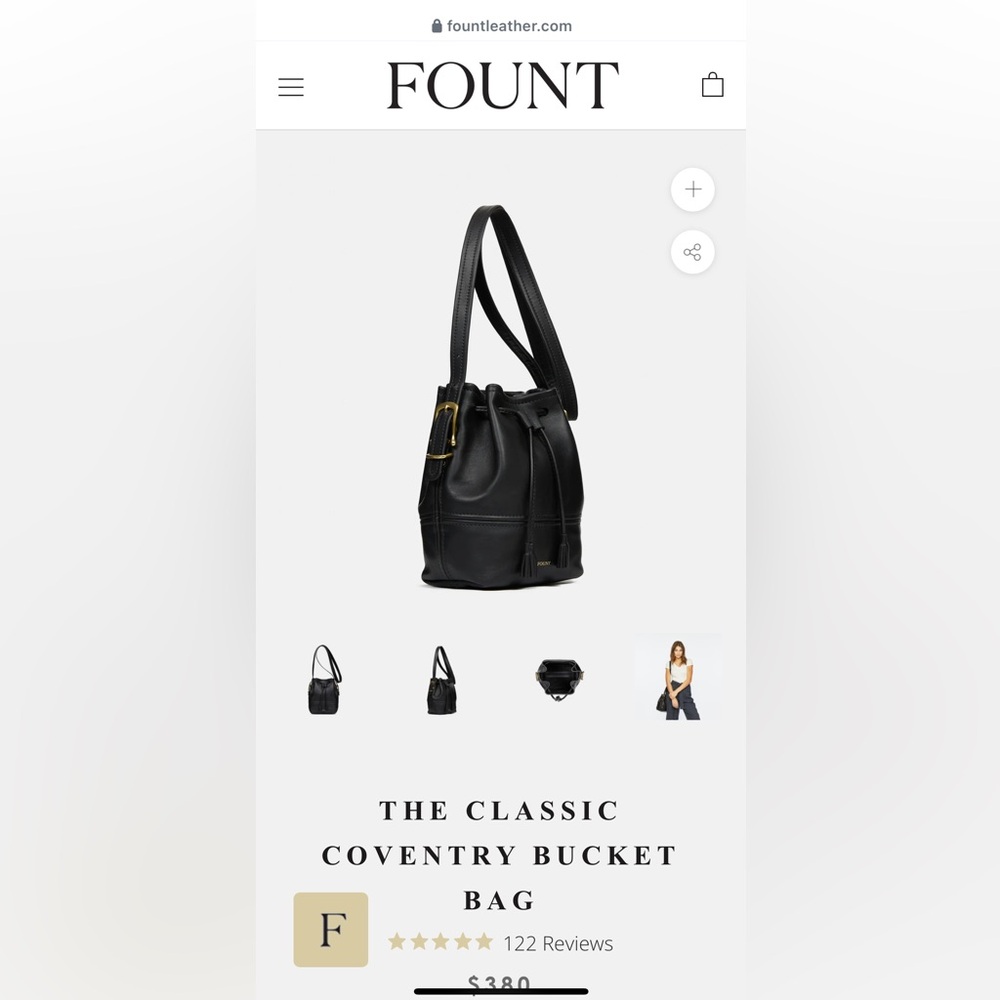Black Classic Coventry Bucket Bag